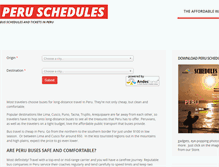 Tablet Screenshot of peruschedules.com